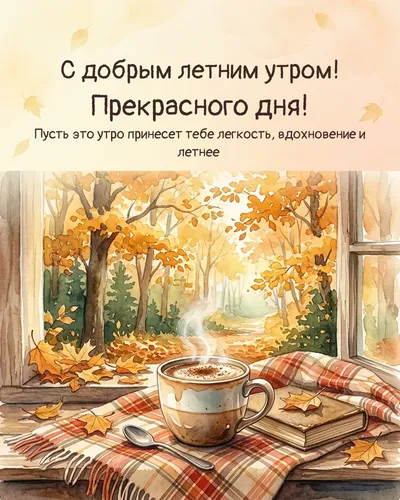 С добрым летним утром! Прекрасного дня! — morning autumn 13